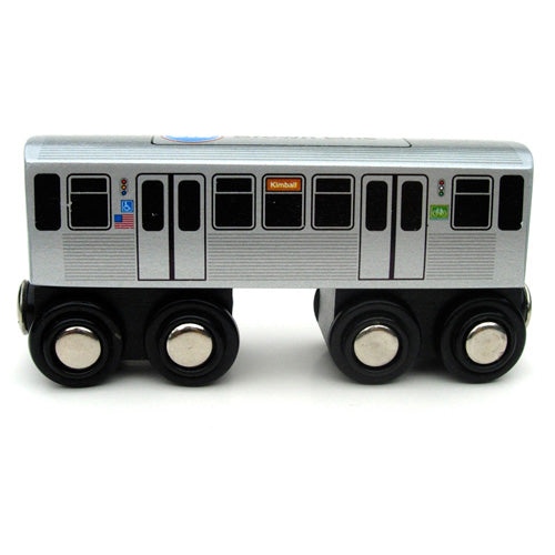 Brown Line Wooden Train - CTAGifts.com