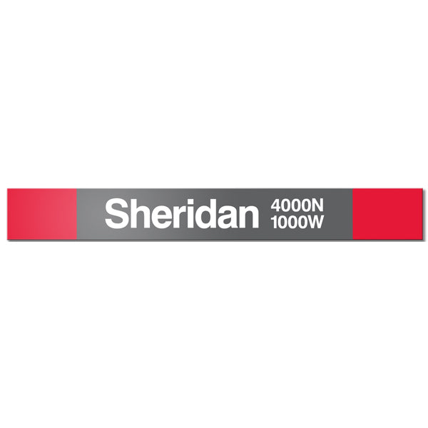 Sheridan Station Sign - CTAGifts.com