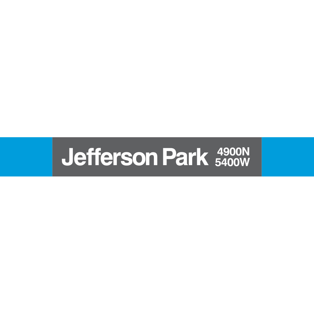 CTA Jefferson Park Station Sign
