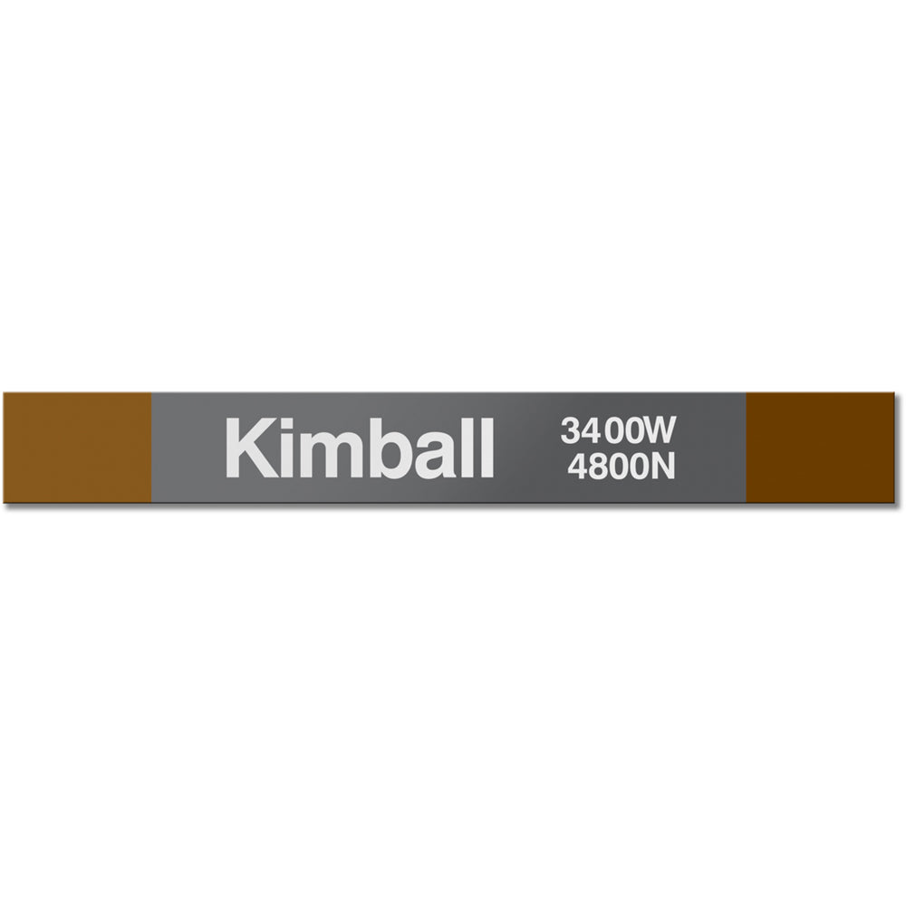 Kimball Station Sign - CTAGifts.com