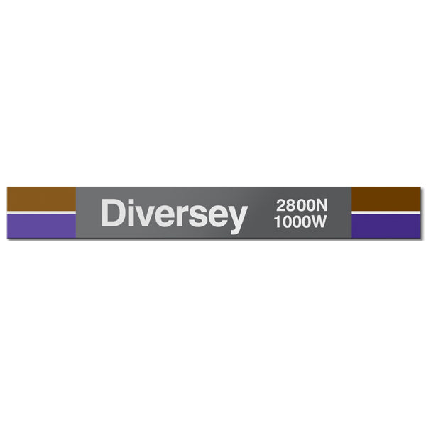 Diversey Station Sign - CTAGifts.com