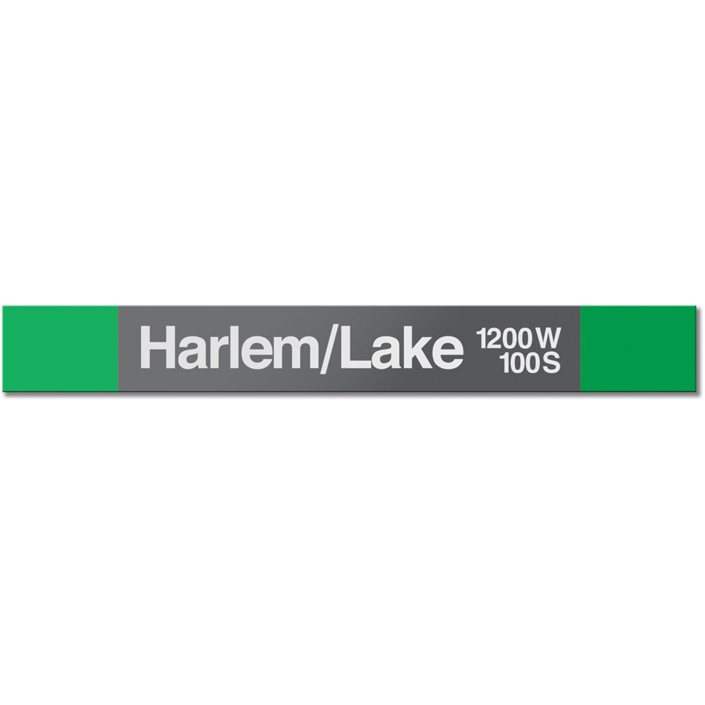 Harlem/Lake Station Sign - CTAGifts.com