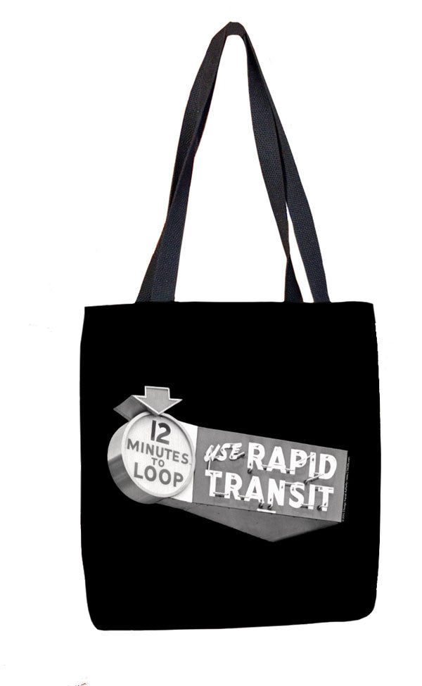 12 Minutes to Loop (Black) Tote Bag - CTAGifts.com