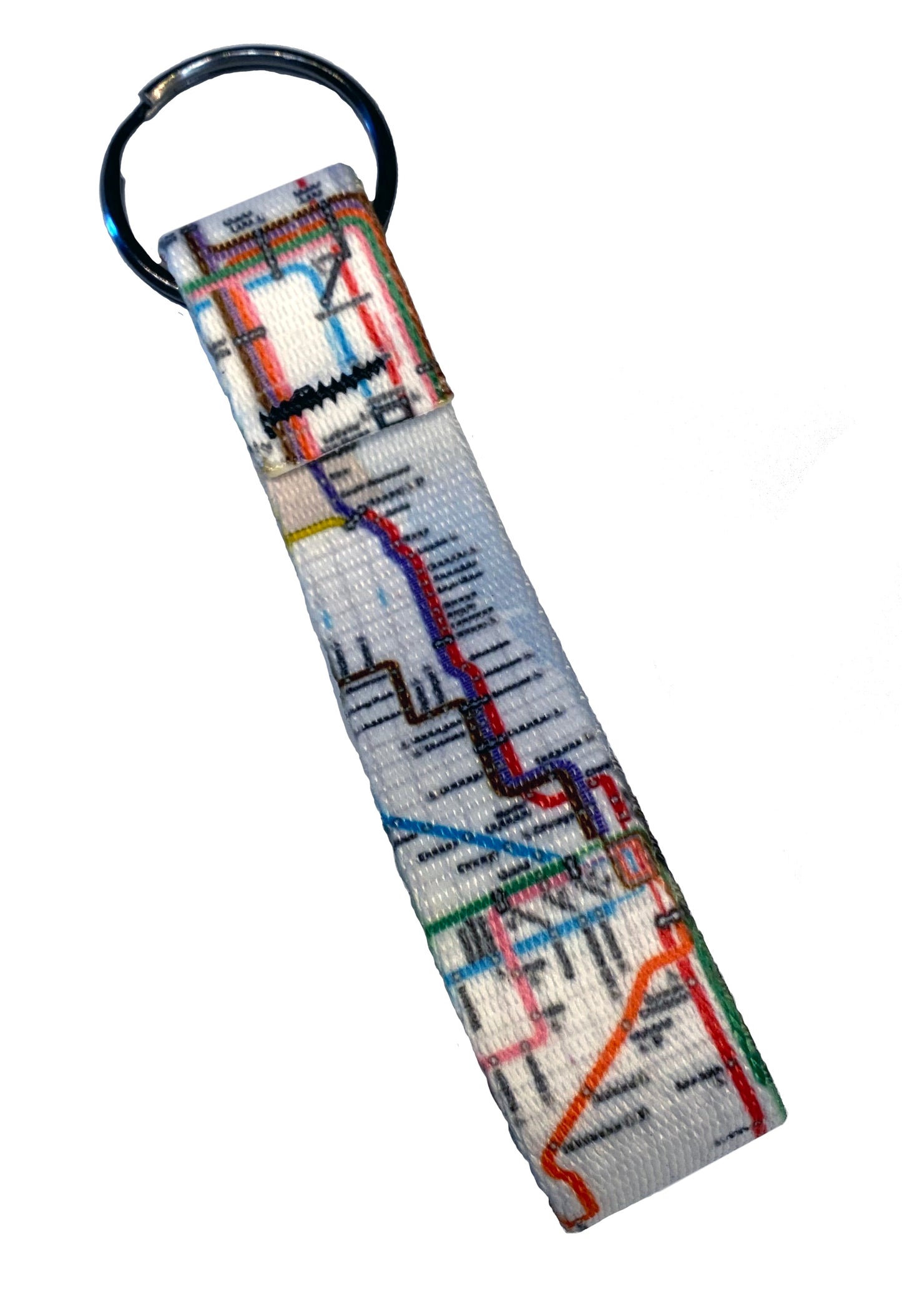 CTA Bus & Rail Map Key Fob - CTAGifts.com