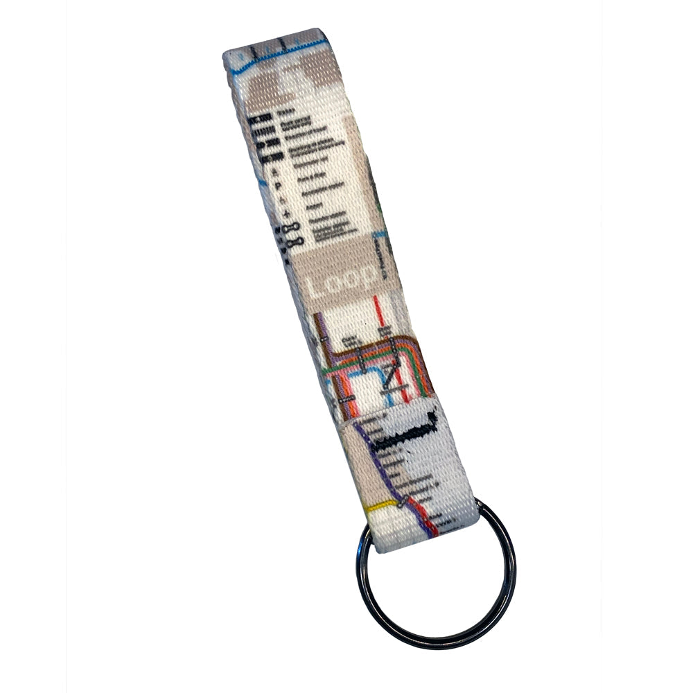 CTA Bus & Rail Map Key Fob - CTAGifts.com
