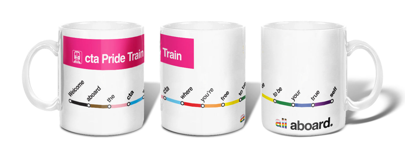 All Aboard (on White) Mug
