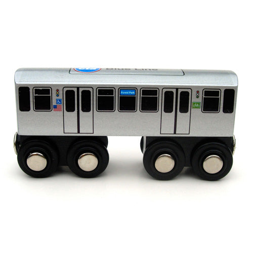 Blue Line Wooden Train - CTAGifts.com