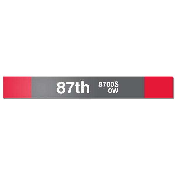 87th Station Sign - CTAGifts.com