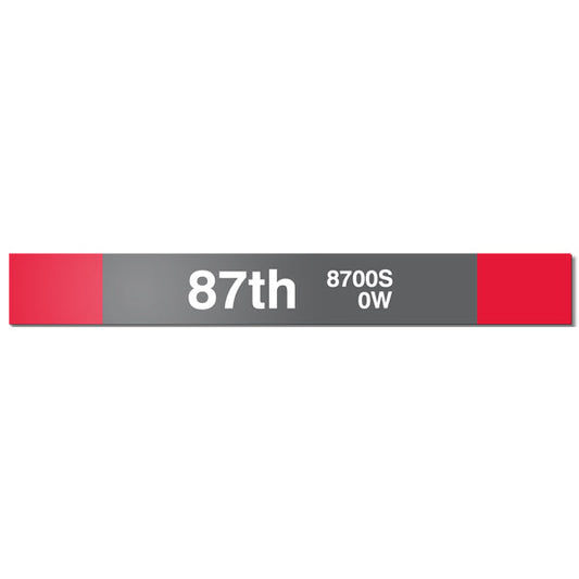 87th Station Sign - CTAGifts.com