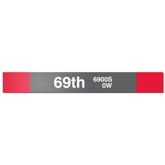 69th Station Sign - CTAGifts.com