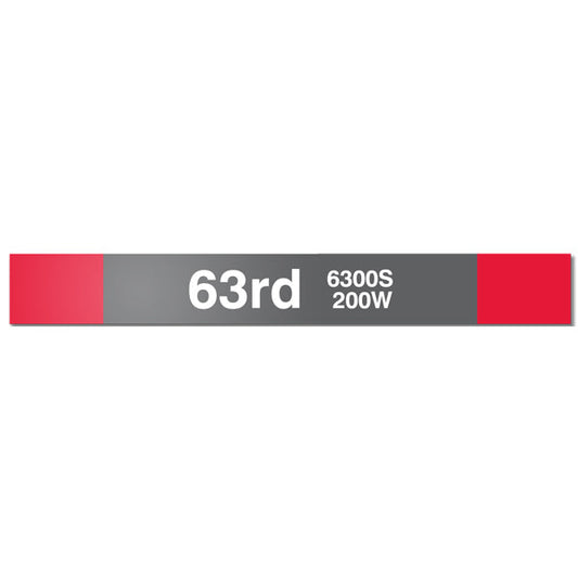 63rd Station Sign - CTAGifts.com