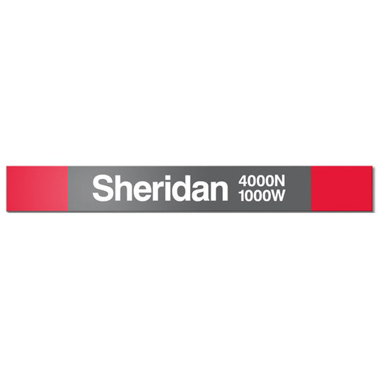 Sheridan Station Sign - CTAGifts.com