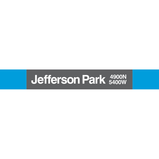 CTA Jefferson Park Station Sign