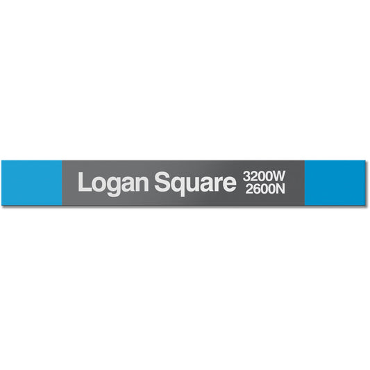 Logan Square Station Sign - CTAGifts.com