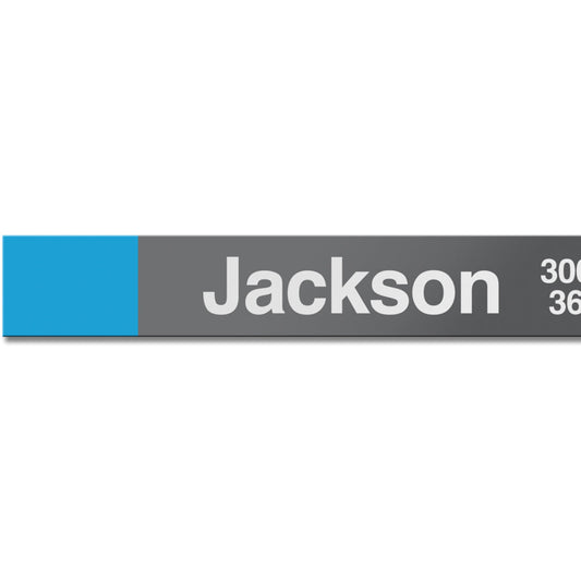 Jackson (Blue) Station Sign - CTAGifts.com