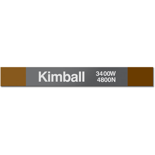 Kimball Station Sign - CTAGifts.com