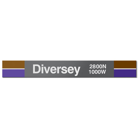 Diversey Station Sign - CTAGifts.com