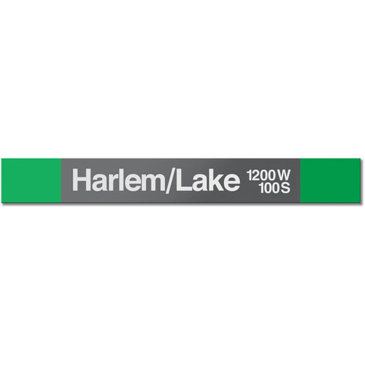 Harlem/Lake Station Sign - CTAGifts.com