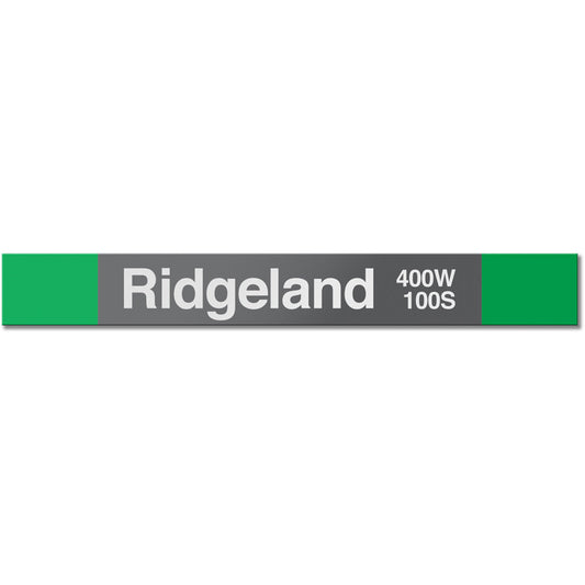 Ridgeland Station Sign - CTAGifts.com