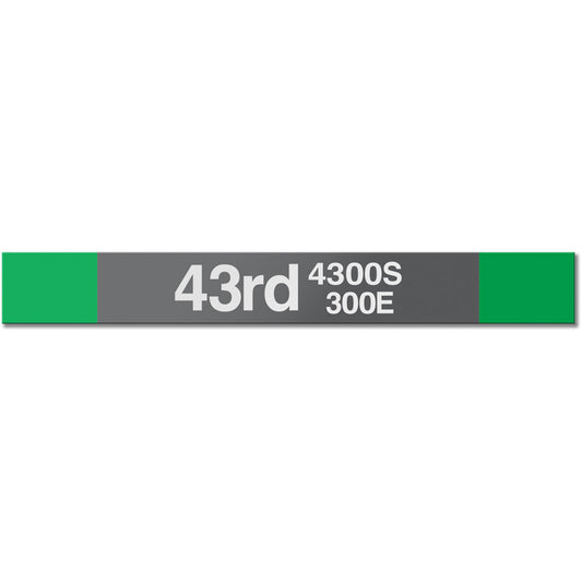 43rd Station Sign - CTAGifts.com