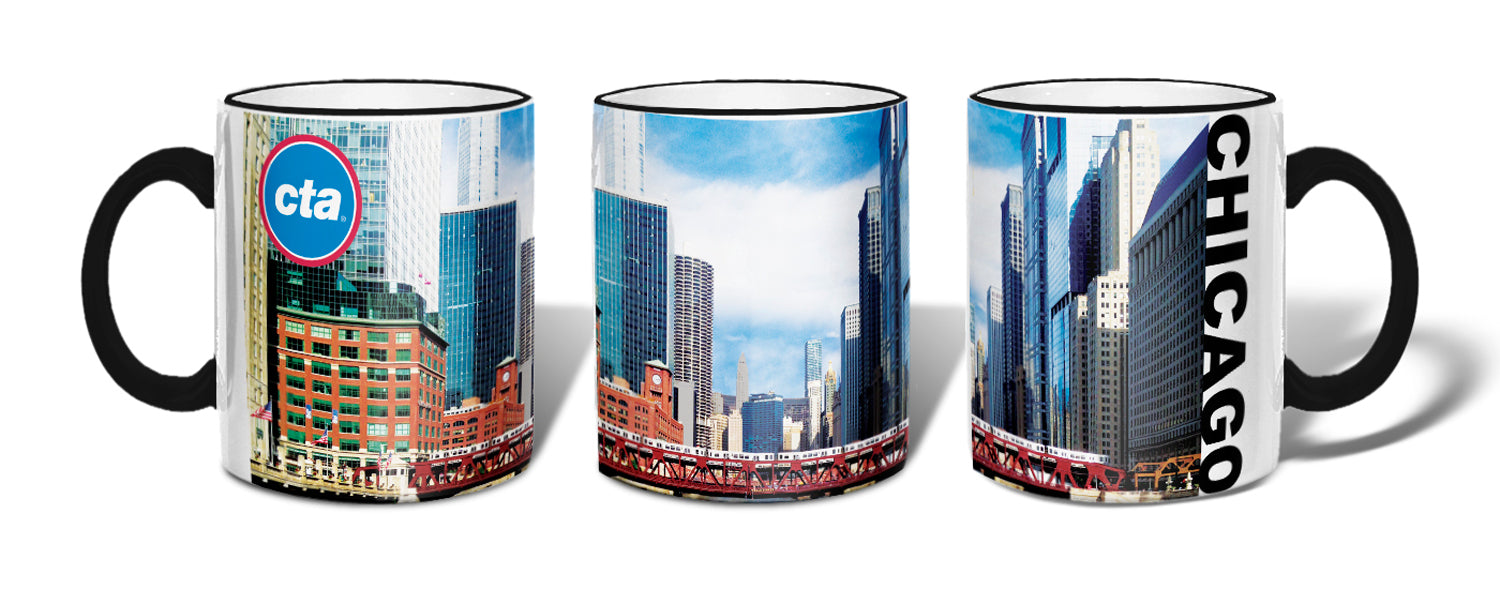Chicago River Crossing Mug - CTAGifts.com
