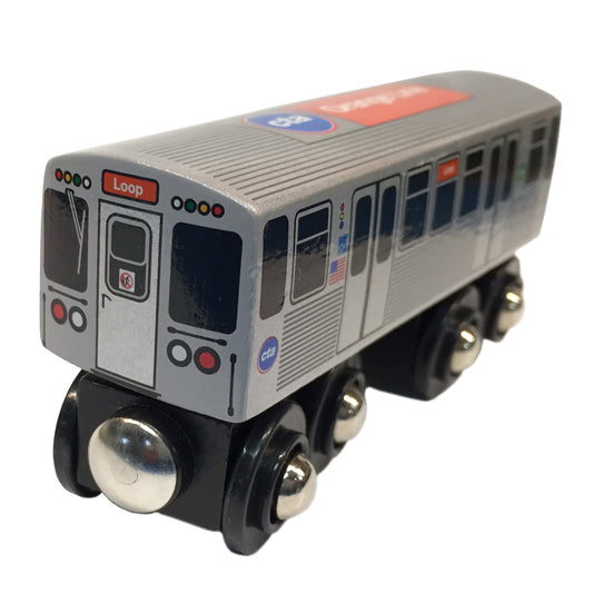 Orange Line  Wooden Train - CTAGifts.com
