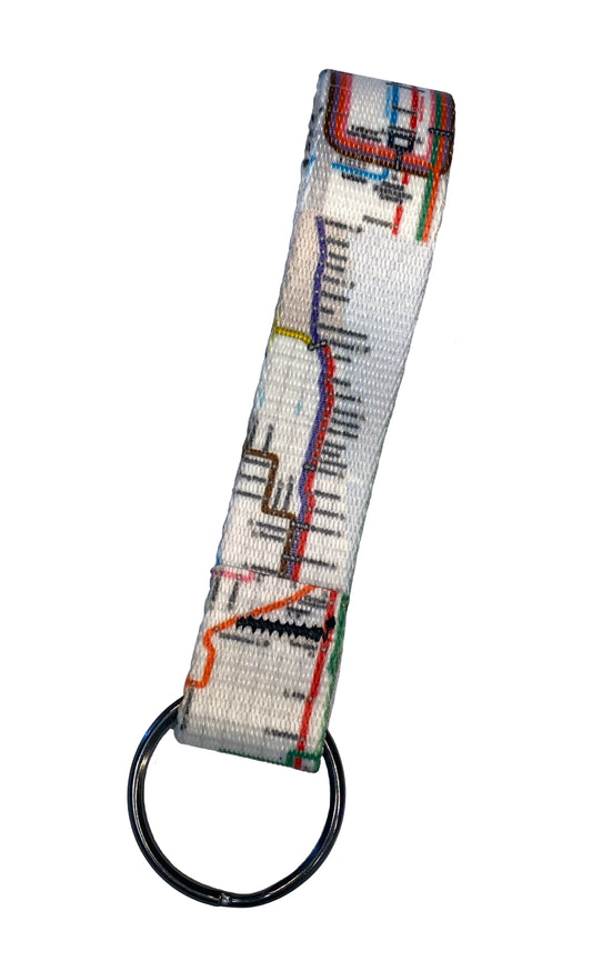 CTA Bus & Rail Map Key Fob - CTAGifts.com