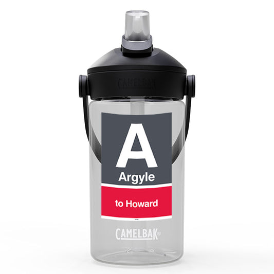 Argyle (Red) Kids Waterbottle